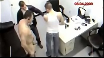 Bareback fucked at the police station
