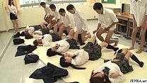 Future Japan mandatory sex in school featuring many virgin having missionary sex with classmates to help raise the population in HD with English subtitles